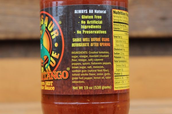 Dino Barbecue Wango Tango Sauce Ingredients