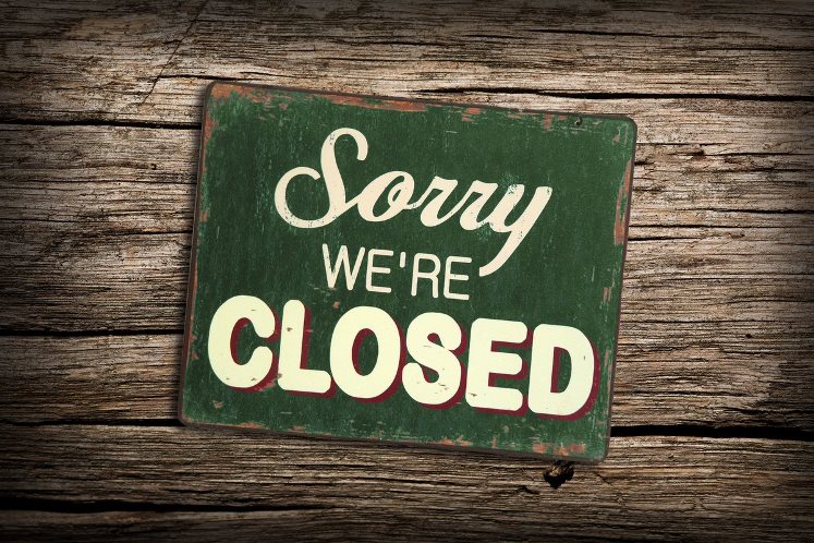 CLOSED SAT. 5/31!