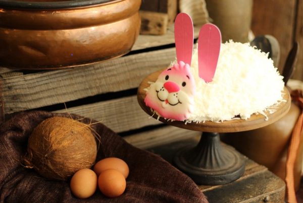 Large Bunny Cake with Coconut 22 bakery