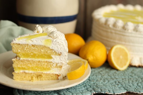 lemon cooler slice cake bakery