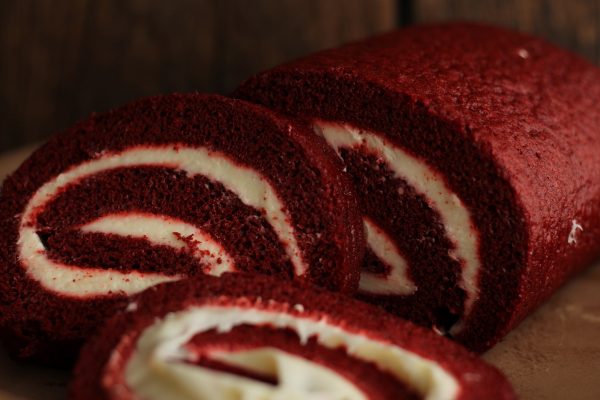 Red velvet roll cake bakery