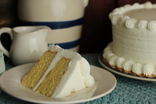 vanilla cake slice bakery