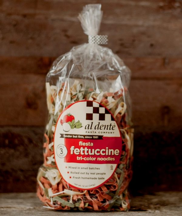 Fiesta Fettuccine Tri-Color Noodles Product