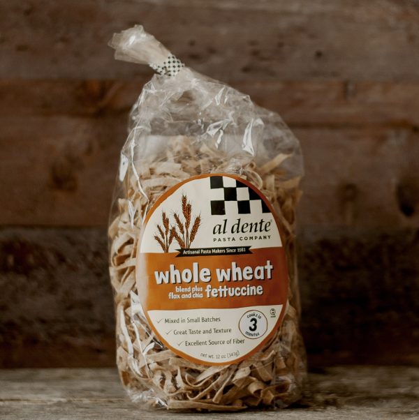 Whole Wheat Flax and Chia Fettuccine Product