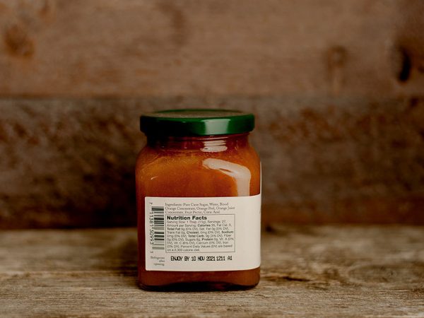 blood orange marmalade product stonewall label