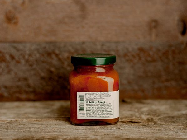 product stonewall chutney label