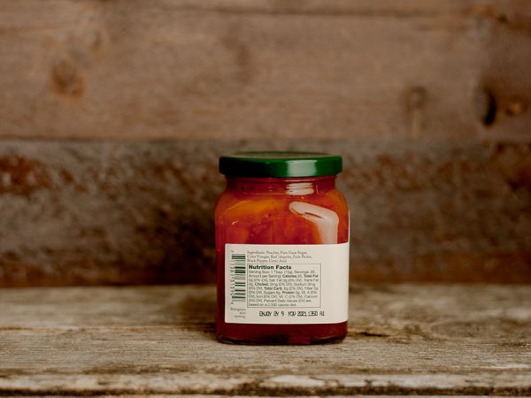 hot pepper jam product stonewall label