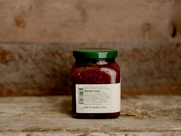 raspberry mango jam stonewall product label