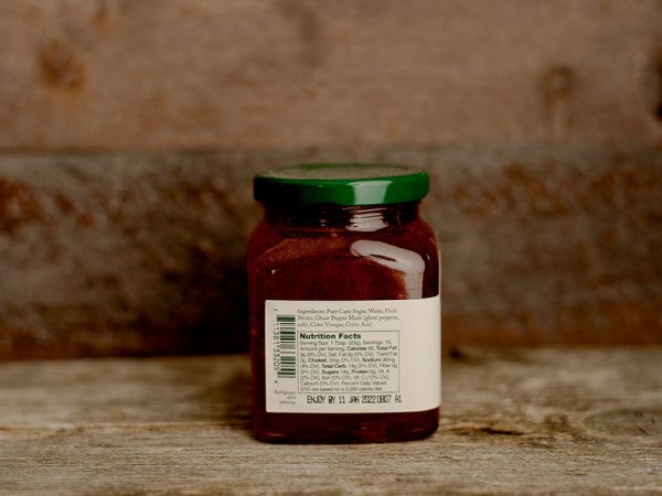 ghost pepper jelly stonewall product label