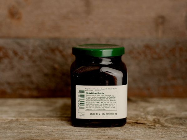 blueberry jam product stonewall label