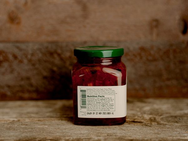 hot pepper jelly stonewall product label