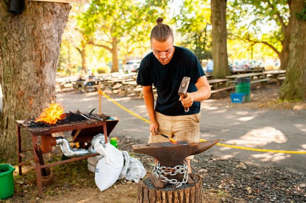 Eli, blacksmith, festival